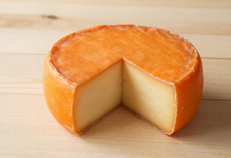 Port-Salut with a slice cut
