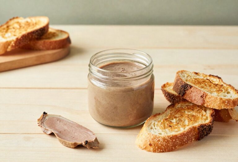 Pot of goose rillettes and toast