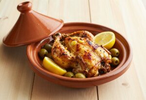 Poulet au citron et olives
