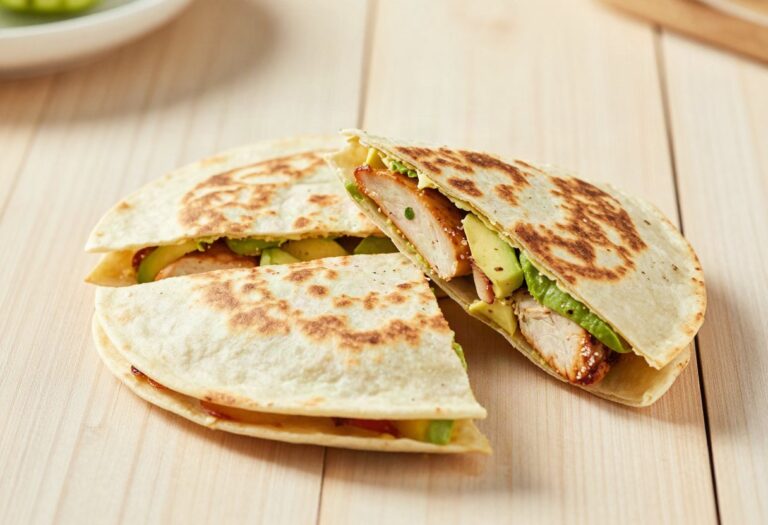 Quesadillas poulet et avocat