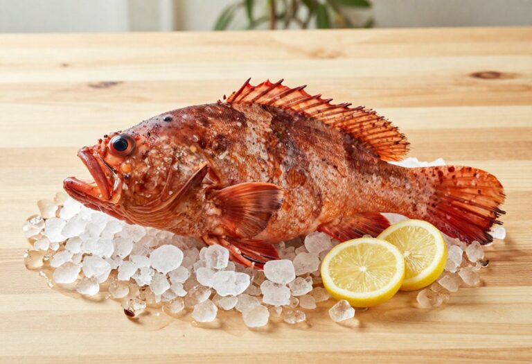 Whole red scorpionfish