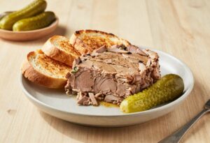 Duck rillettes and toast