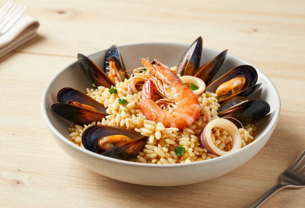 Seafood risotto