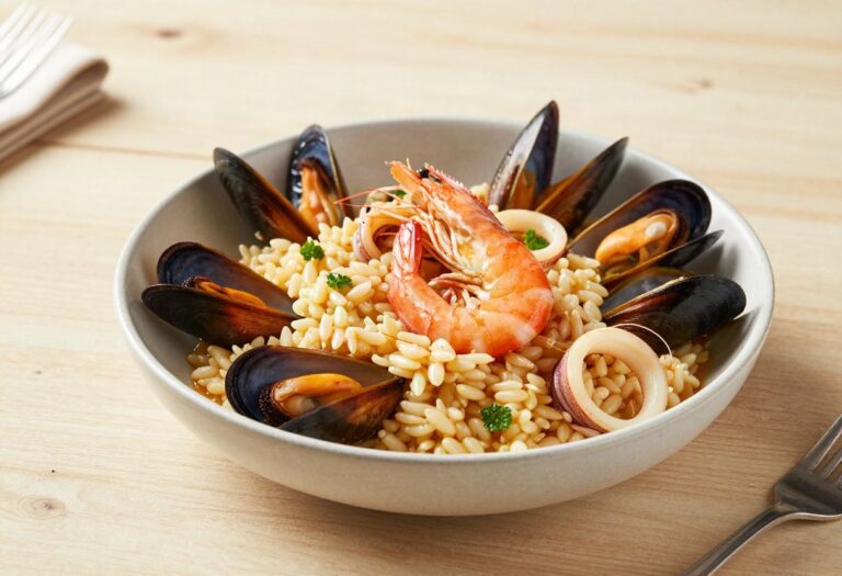 Seafood risotto