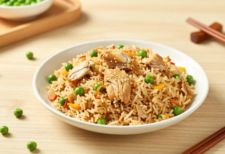Riz cantonais light au poulet