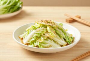 Chinese cabbage salad with sesame
