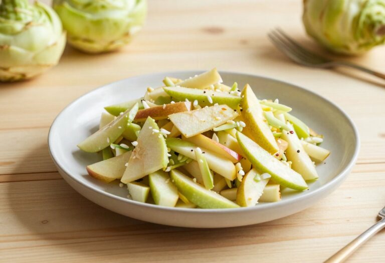 Salade de chou-rave et pomme