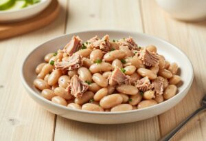 Salade de haricots blancs et thon