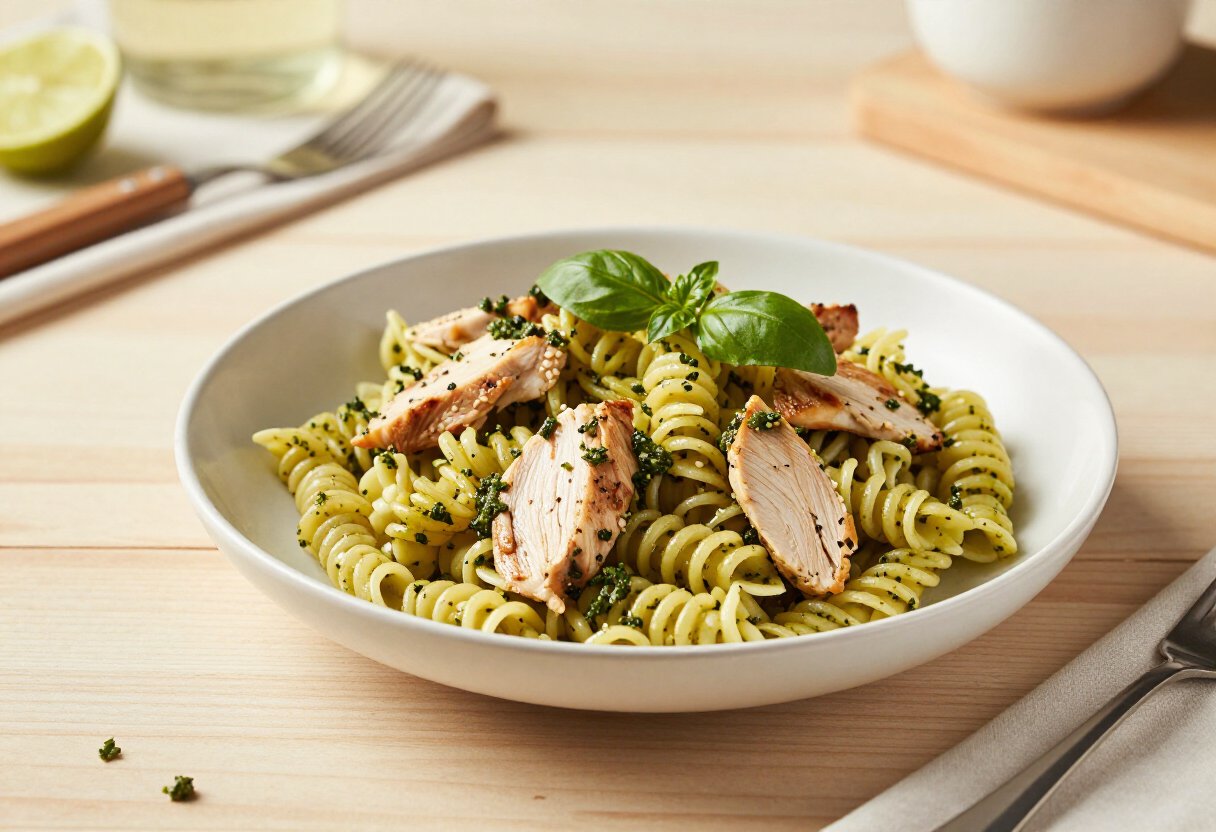 High Protein Pasta Salad