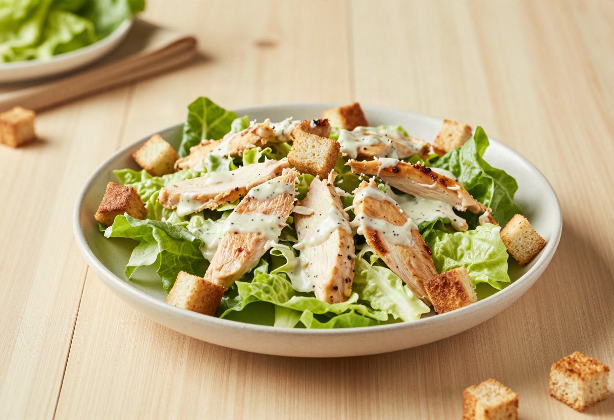 Light chicken Caesar salad | Nutrition & Santé
