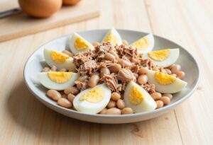 Tuna, white bean and egg salad