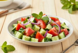 Salade shirazi (salade persane)