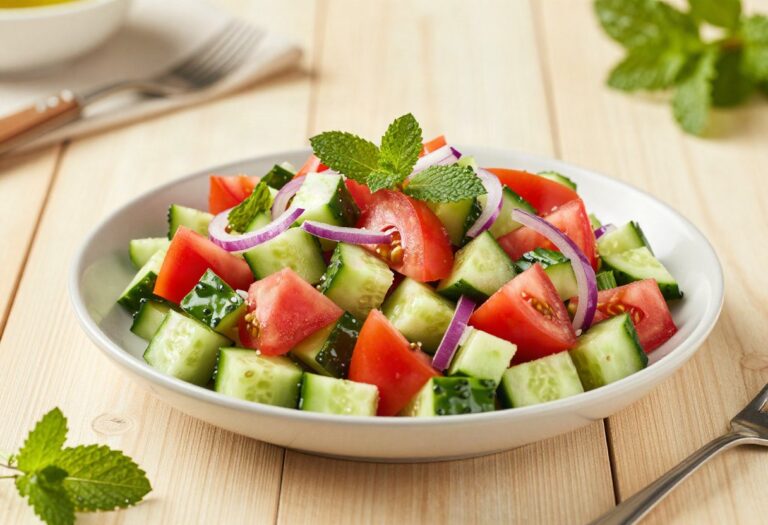 Salade shirazi (salade persane)