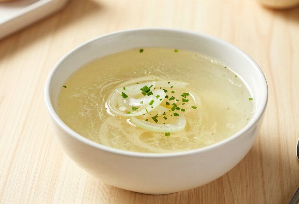 Light onion soup