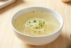 Soupe à l&rsquo;oignon légère