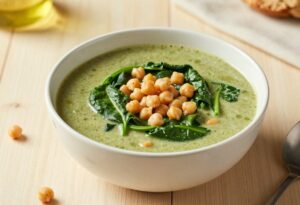 Spinach and chickpea soup