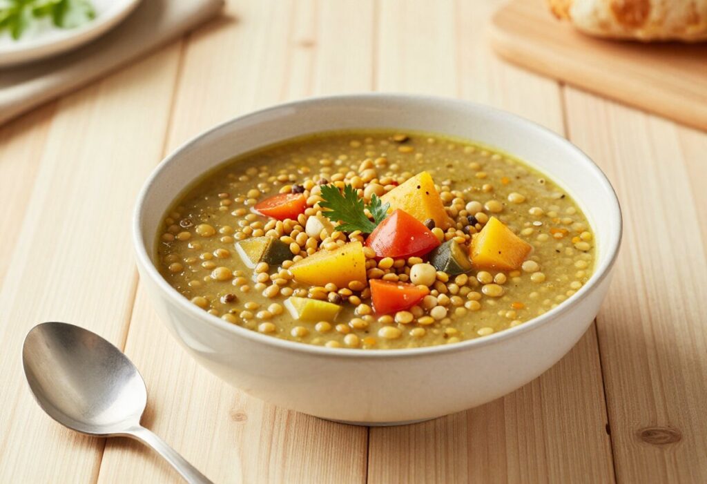 Lentil and vegetable soup