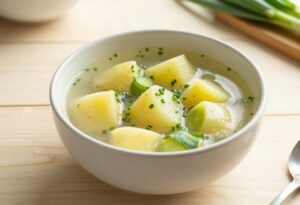 Soupe de poireaux et pommes de terre