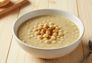 Split pea soup with cumin