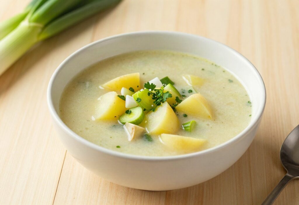Leek and potato soup