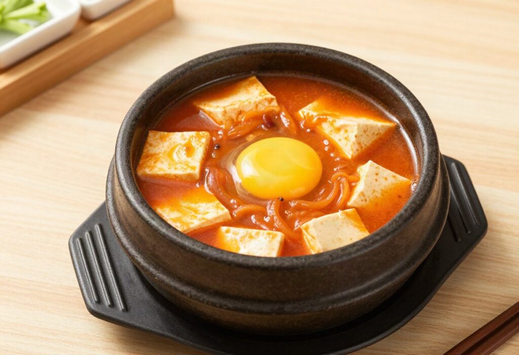 Sundubu jjigae (Korean tofu stew)