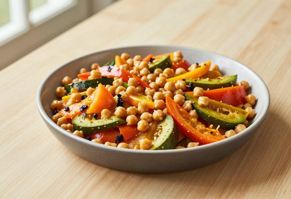 Vegetable and chickpea tagine