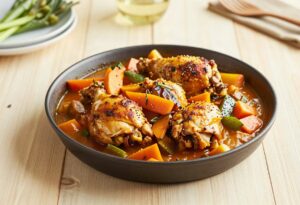 Chicken and vegetable tagine