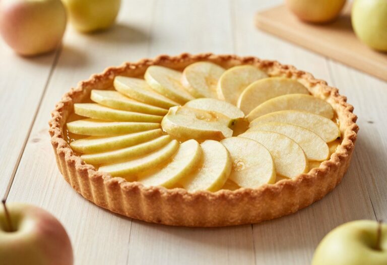 Tarte aux pommes légère