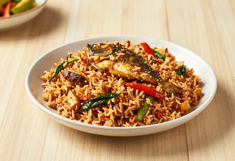Light thieboudienne (Senegalese fish and rice)