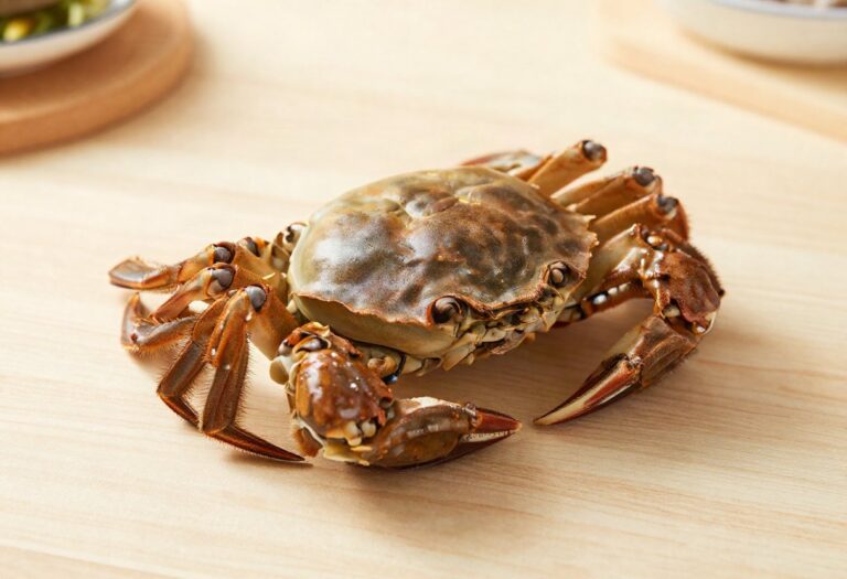 Whole cooked brown crab