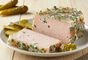 Slices of head cheese