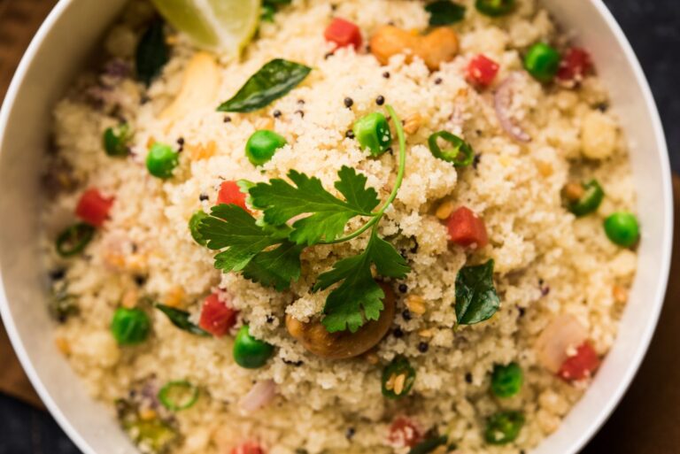 Upma (semoule indienne aux légumes)