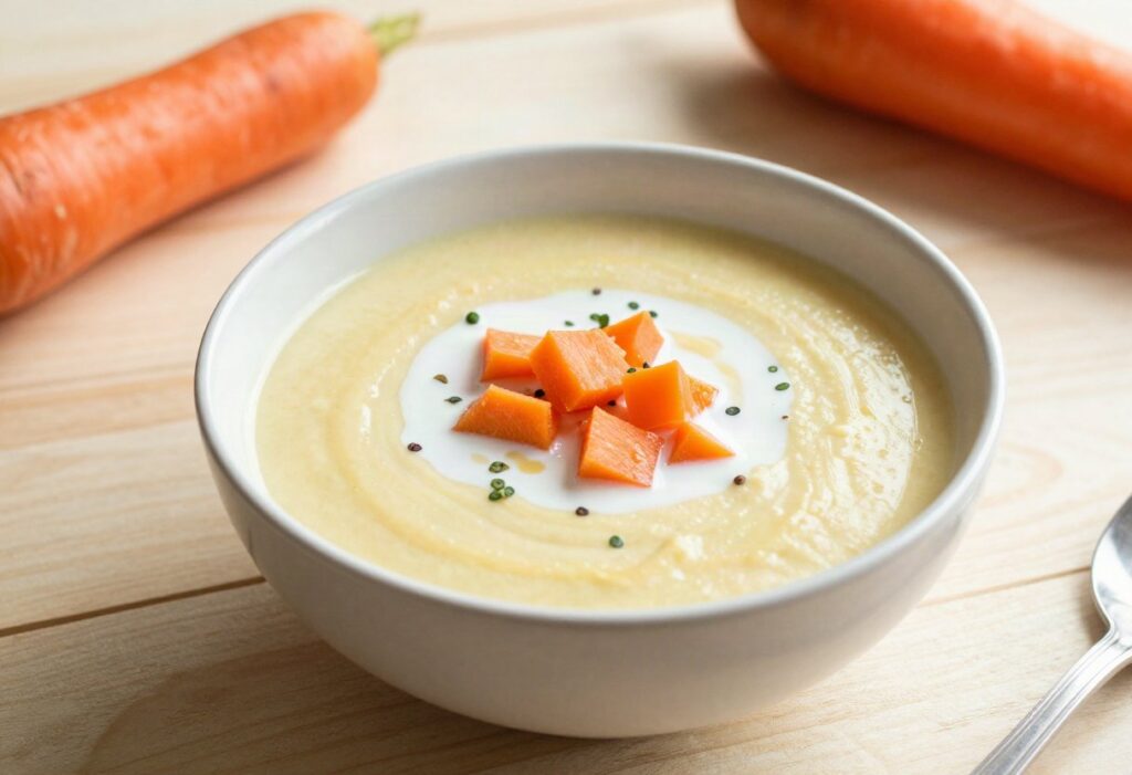 Carrot and coconut milk velouté