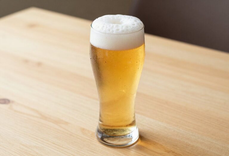 Glass of lager