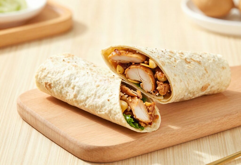 Protein chicken wrap